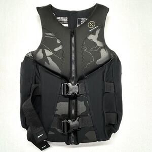 Hyperlite Wake Co Adult Medium Black Water Sports Jacket Swim Boat Vest